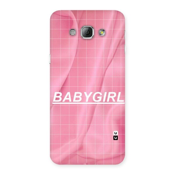 Baby Girl Check Back Case for Galaxy A8