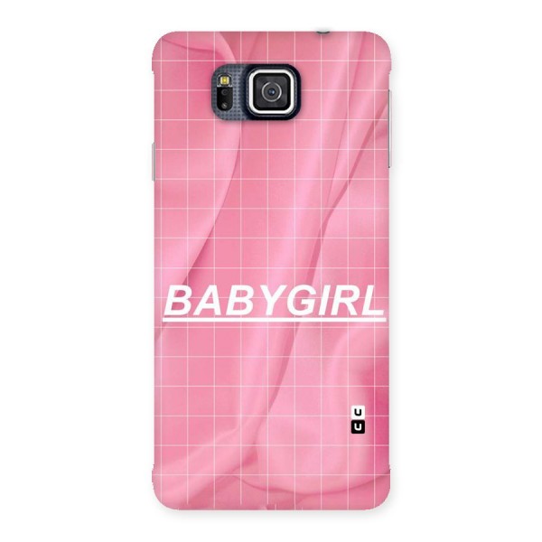 Baby Girl Check Back Case for Galaxy Alpha