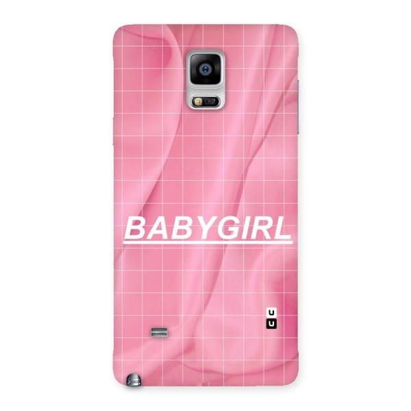 Baby Girl Check Back Case for Galaxy Note 4