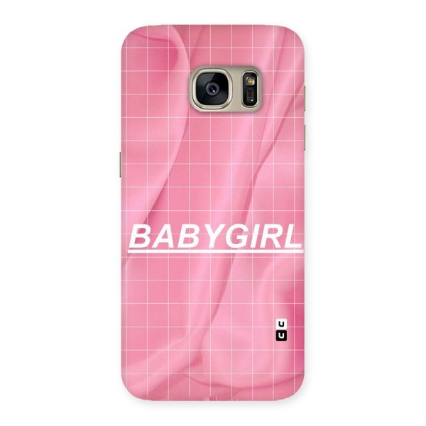 Baby Girl Check Back Case for Galaxy S7