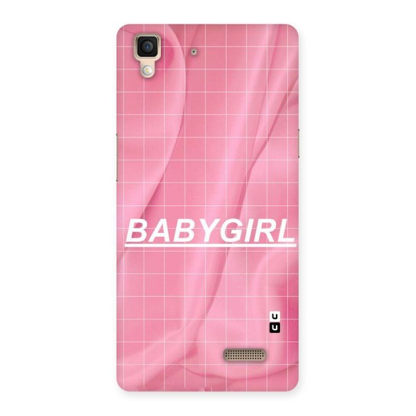 Baby Girl Check Back Case for Oppo R7