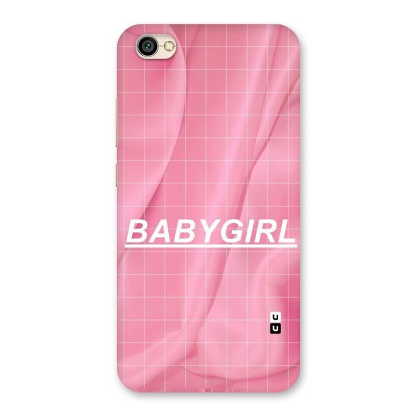 Baby Girl Check Back Case for Redmi Y1 Lite