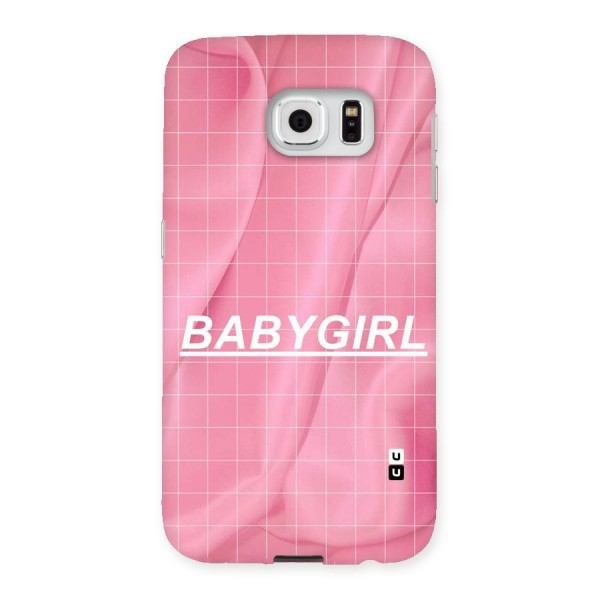 Baby Girl Check Back Case for Samsung Galaxy S6