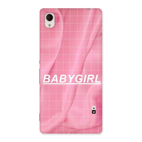 Baby Girl Check Back Case for Sony Xperia M4