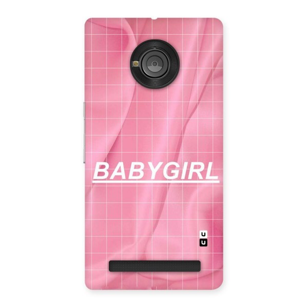 Baby Girl Check Back Case for Yu Yuphoria