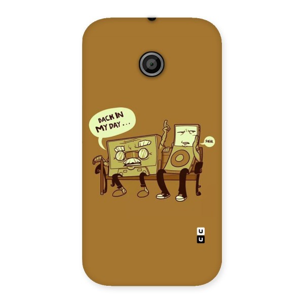 Back In Day Casette Back Case for Moto E