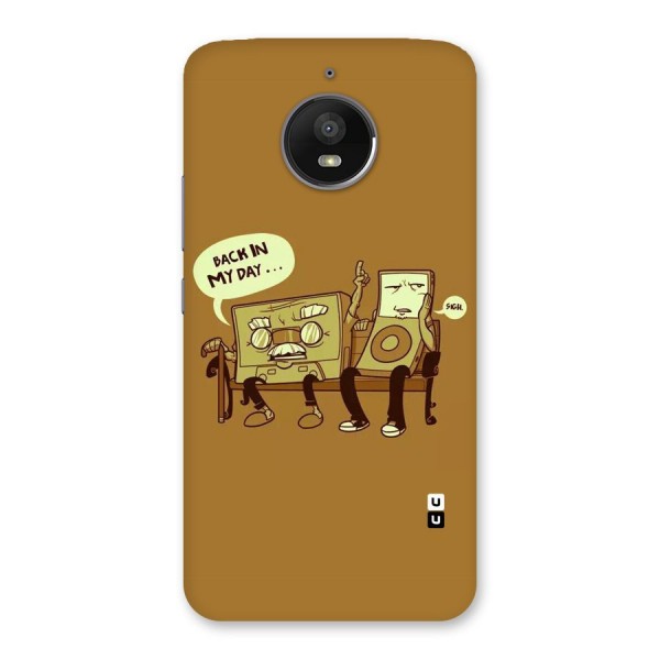 Back In Day Casette Back Case for Moto E4 Plus