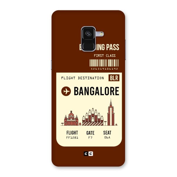 Bangalore Boarding Pass Back Case for Galaxy A8 Plus