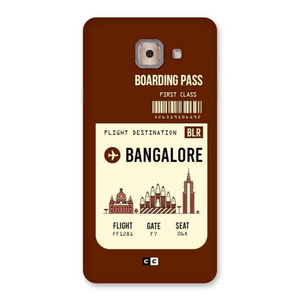 Bangalore Boarding Pass Back Case for Galaxy J7 Max