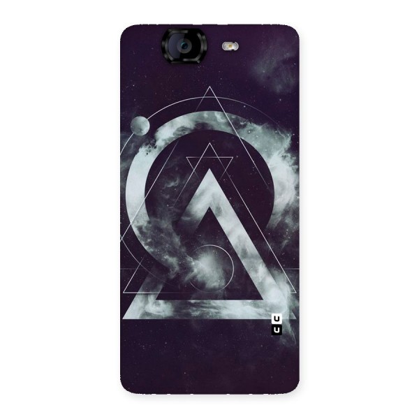 Basic Galaxy Shape Back Case for Canvas Knight A350