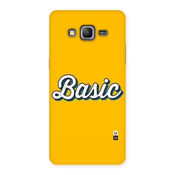 Basic Yellow Back Case for Galaxy Grand Prime