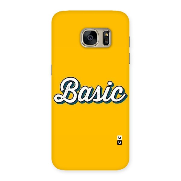 Basic Yellow Back Case for Galaxy S7