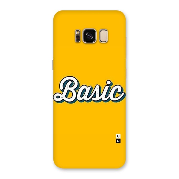 Basic Yellow Back Case for Galaxy S8