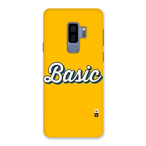 Basic Yellow Back Case for Galaxy S9 Plus