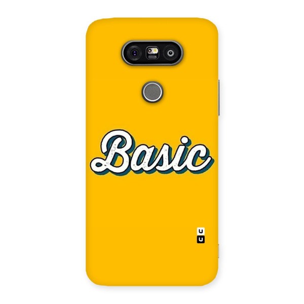 Basic Yellow Back Case for LG G5