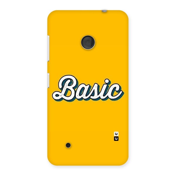 Basic Yellow Back Case for Lumia 530