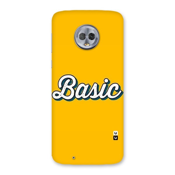 Basic Yellow Back Case for Moto G6