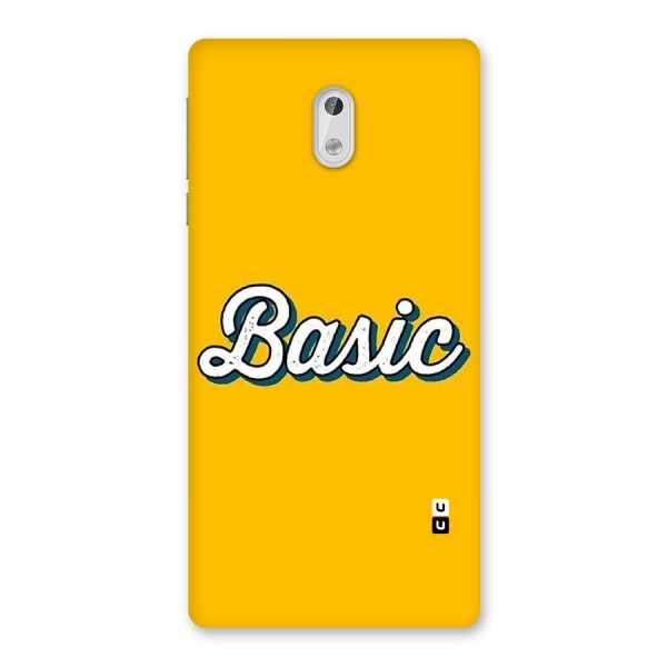 Basic Yellow Back Case for Nokia 3