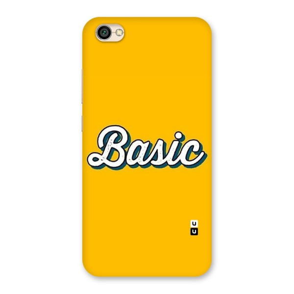 Basic Yellow Back Case for Redmi Y1 Lite