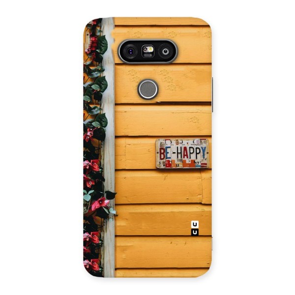 Be Happy Yellow Wall Back Case for LG G5