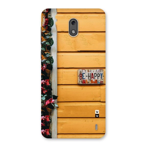 Be Happy Yellow Wall Back Case for Nokia 2