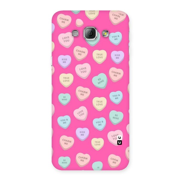 Be Mine Hearts Pattern Back Case for Galaxy A8