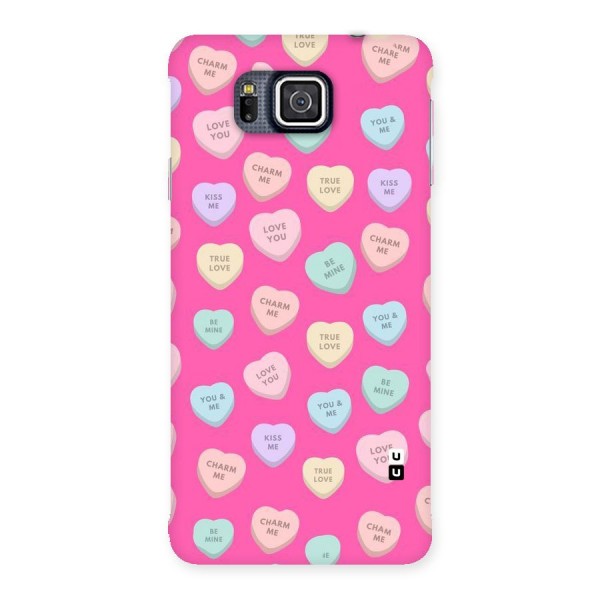 Be Mine Hearts Pattern Back Case for Galaxy Alpha