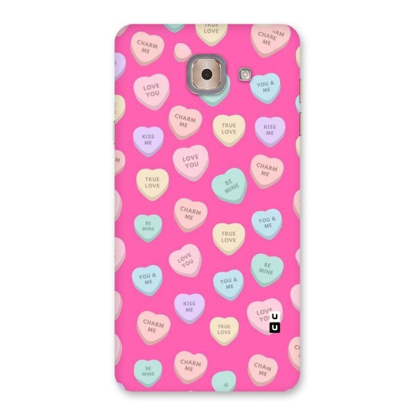 Be Mine Hearts Pattern Back Case for Galaxy J7 Max