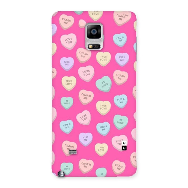 Be Mine Hearts Pattern Back Case for Galaxy Note 4