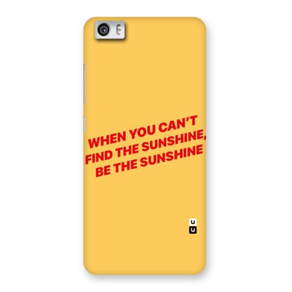 Be The Sunshine Back Case for Xiaomi Redmi Mi5