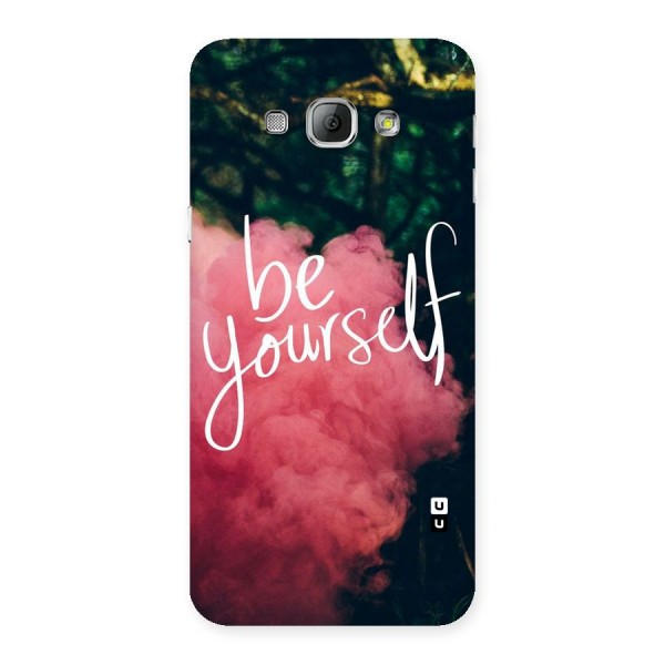 Be Yourself Greens Back Case for Galaxy A8