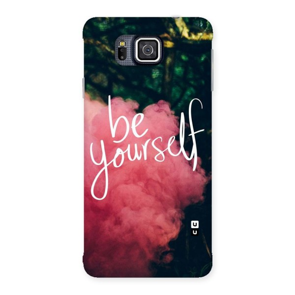 Be Yourself Greens Back Case for Galaxy Alpha