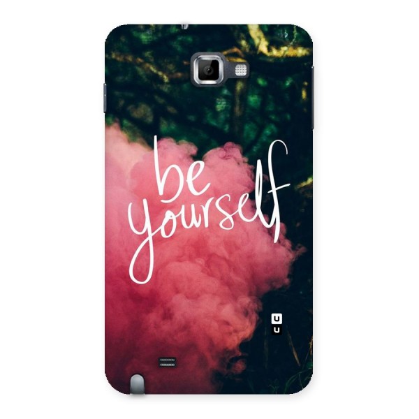 Be Yourself Greens Back Case for Galaxy Note