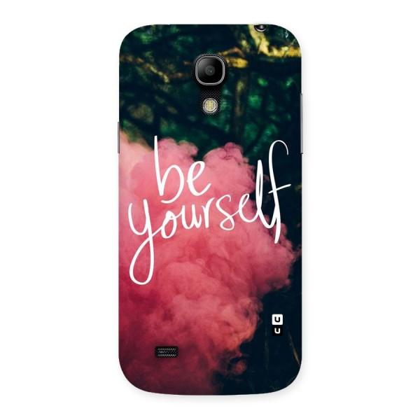 Be Yourself Greens Back Case for Galaxy S4 Mini