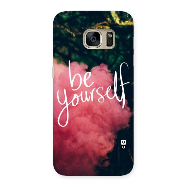 Be Yourself Greens Back Case for Galaxy S7