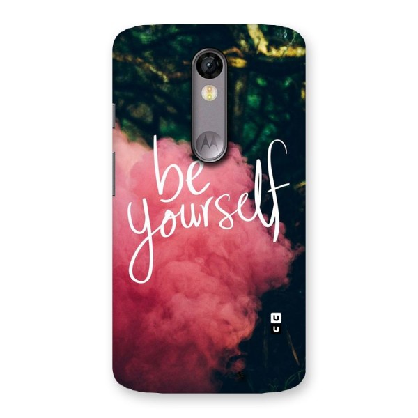 Be Yourself Greens Back Case for Moto X Force