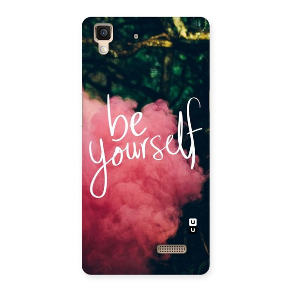 Be Yourself Greens Back Case for Oppo R7