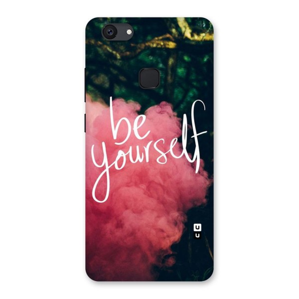 Be Yourself Greens Back Case for Vivo V7 Plus