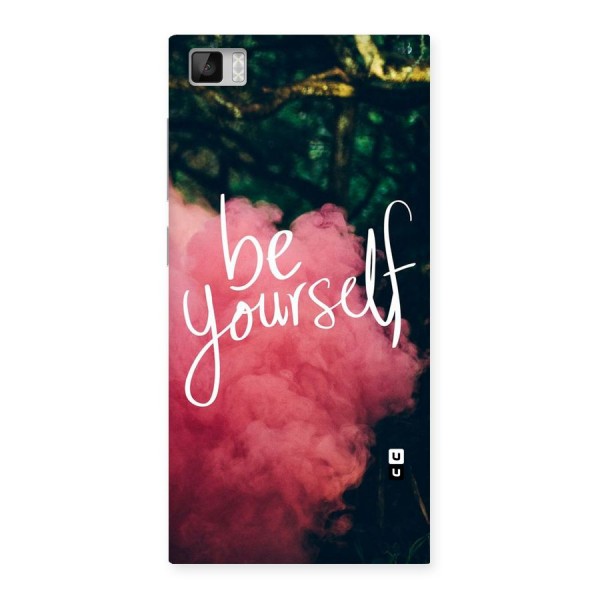 Be Yourself Greens Back Case for Xiaomi Mi3