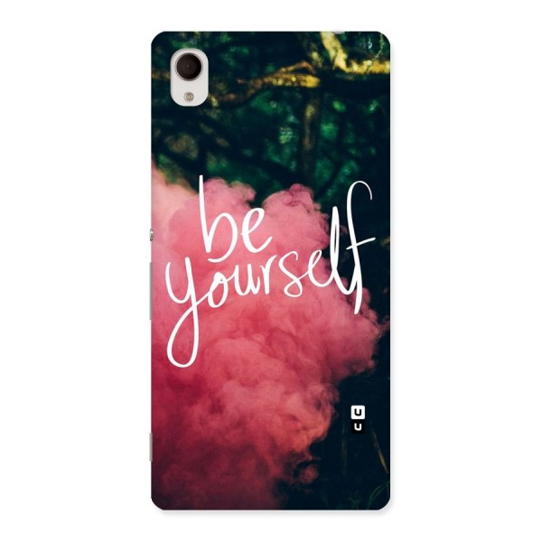 Be Yourself Greens Back Case for Xperia M4 Aqua