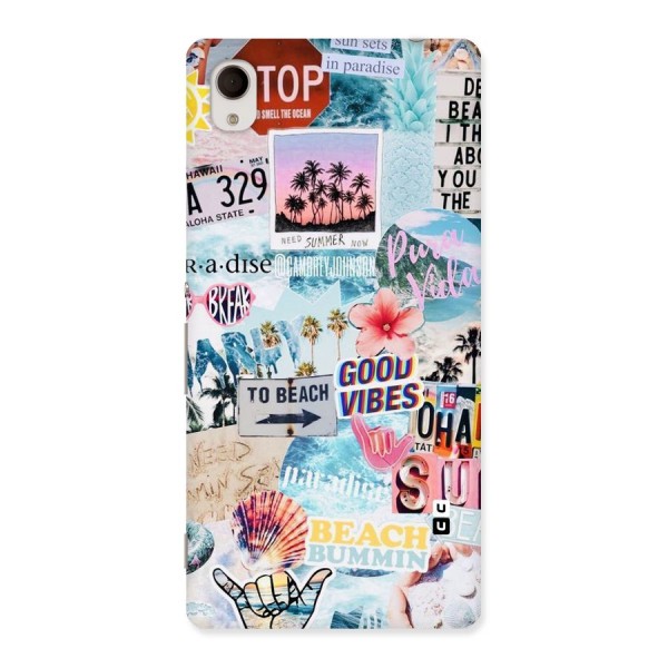 Beaching Life Back Case for Xperia M4 Aqua