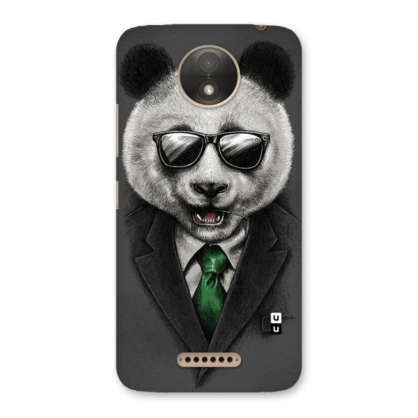 Bear Face Back Case for Moto C Plus