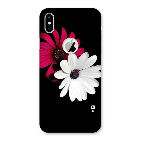 Beautiful Blooming Back Case for iPhone XS Logo Cut