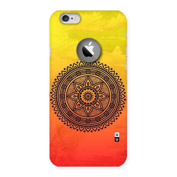 Beautiful Circle Art Back Case for iPhone 6 Logo Cut