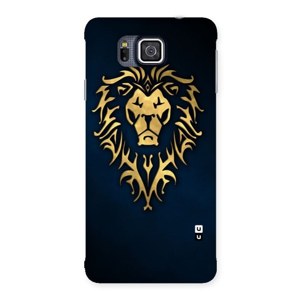 Beautiful Golden Lion Design Back Case for Galaxy Alpha