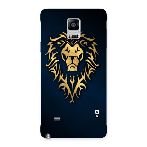 Beautiful Golden Lion Design Back Case for Galaxy Note 4