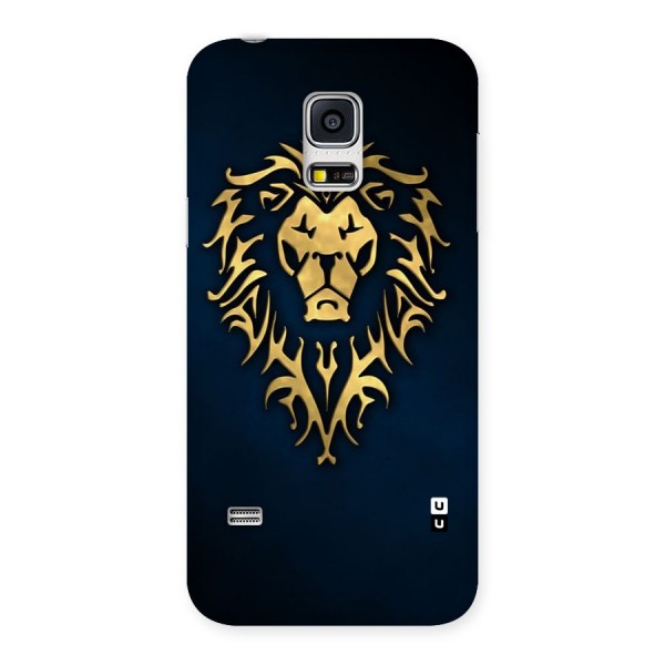 Beautiful Golden Lion Design Back Case for Galaxy S5 Mini