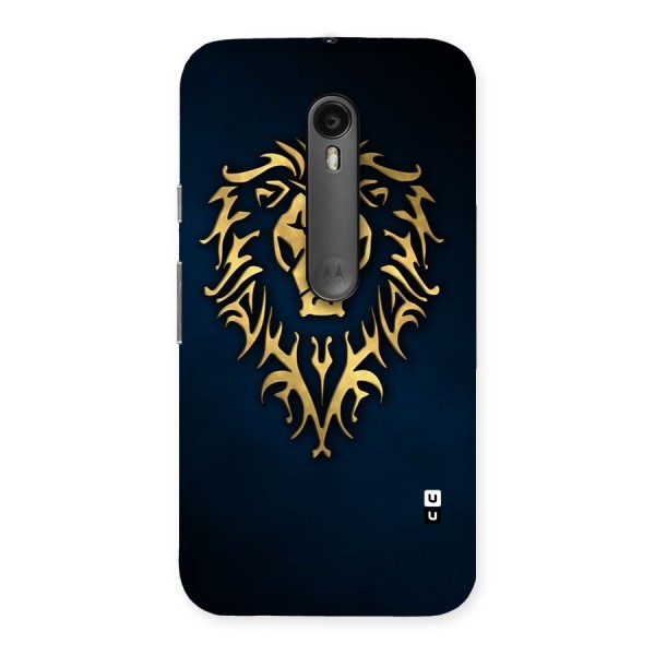 Beautiful Golden Lion Design Back Case for Moto G3