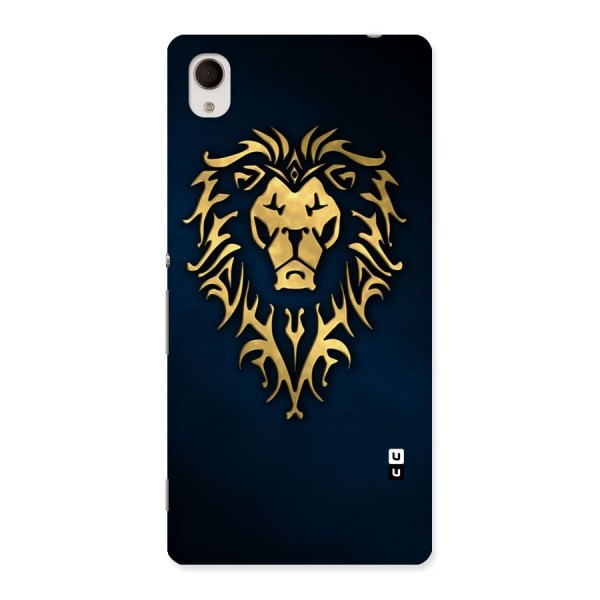 Beautiful Golden Lion Design Back Case for Sony Xperia M4