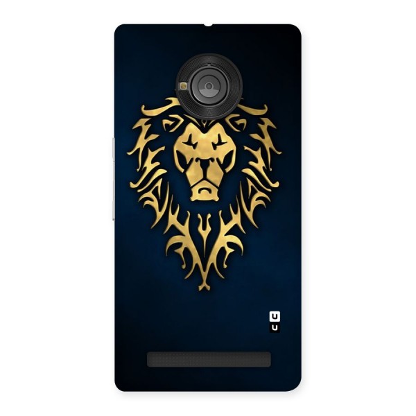 Beautiful Golden Lion Design Back Case for Yu Yuphoria